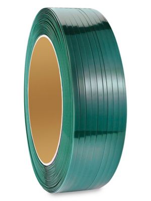 Uline Polyester Strapping - 5/8" x .040" x 4,000', Green S-11349
