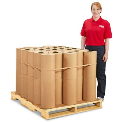 40 lb Kraft Paper Roll Skid Lot - 15" x 900' S-11417S