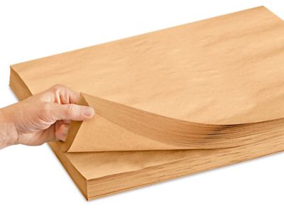 50 lb Kraft Paper Sheets - 15 x 20 - ULINE - Bundle of 1,400 - S-11423