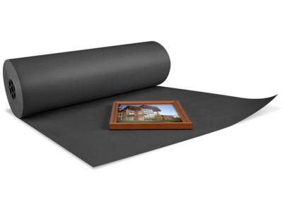 24 - 50 lb. Black Kraft Paper Rolls 720 Feet/Roll
