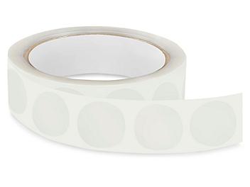 Removable Adhesive Circle Labels - Clear, 1" S-11441C