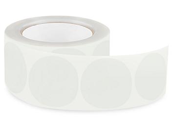 Removable Adhesive Circle Labels - Clear, 2" S-11442C