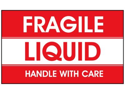 Fragile Handle with Care Paper Shipping Labels - 1614C35