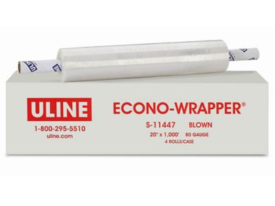 Uline Econo-Wrapper&reg; - Blown, 80 gauge, 20" x 1,000' S-11447