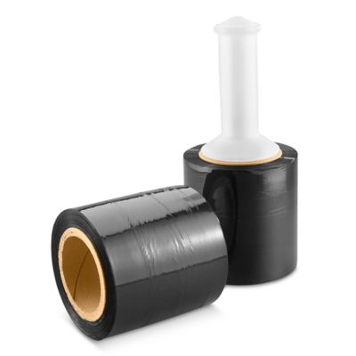 Uline Colored Mini-Wrap - 80 gauge, 5" x 1,000', Black S-11449BL