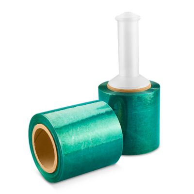 Uline Colored Mini-Wrap - 80 gauge, 5" x 1,000', Green S-11449G