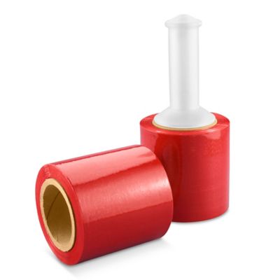 Uline Colored Mini-Wrap - 80 gauge, 5" x 1,000', Red S-11449R