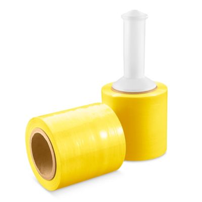 Uline Colored Mini-Wrap - 80 gauge, 5" x 1,000', Yellow S-11449Y