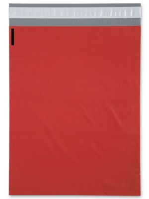 Poly Mailers - 12 x 15 1/2", Red S-11483R