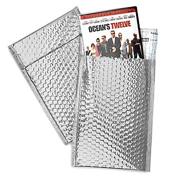Glamour Bubble Mailers - 7 1/2 x 11", Silver S-11504SIL