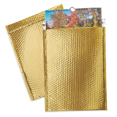 Glamour Bubble Mailers - 13 x 17 1/2", Gold S-11505GOLD