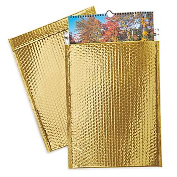 Glamour Bubble Mailers - 13 x 17 1/2", Gold S-11505GOLD