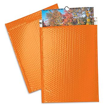 Glamour Bubble Mailers - 13 x 17 1/2", Orange S-11505O