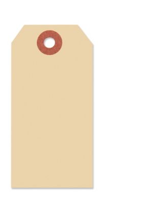  Manila Shipping Tags - #3, 3 3/4 x 1 7/8"