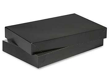 2-Piece Apparel Boxes - 15 x 9 1/2 x 2", Black Gloss S-11513