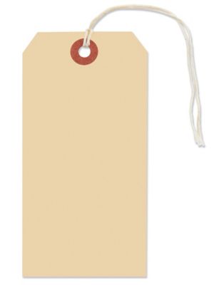 Manila Shipping Tags - #6, 5 1/4 x 2 5/8", Pre-strung S-1152PS