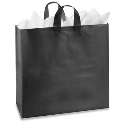 White Paper Shopping Bags - 14 x 10 x 15 1/2, Take Out S-9668 - Uline
