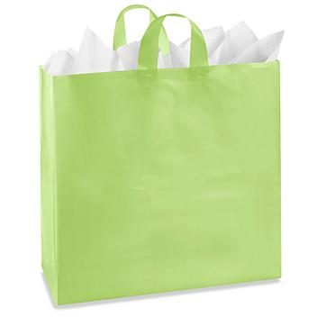 Colored Frosty Shoppers - 18 x 7 x 19", Jumbo, Lime S-11557LIME