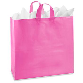 Colored Frosty Shoppers - 18 x 7 x 19", Jumbo, Pink S-11557P