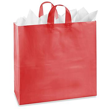 Colored Frosty Shoppers - 18 x 7 x 19", Jumbo, Red S-11557R