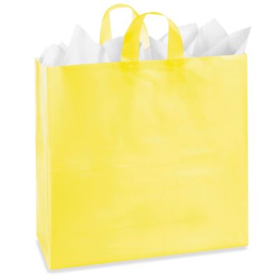Colored Frosty Shoppers - 18 x 7 x 19", Jumbo, Yellow S-11557Y