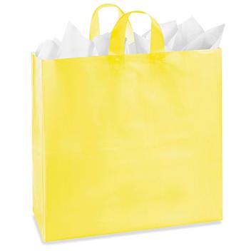 Colored Frosty Shoppers - 18 x 7 x 19", Jumbo, Yellow S-11557Y