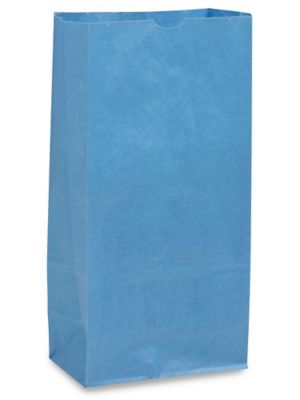 Colored Paper Lunch Bags - 6 x 4 x 13, #8, Black S-11568BL - Uline