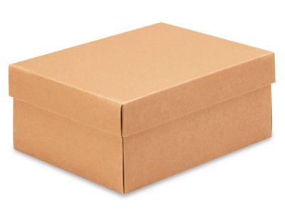 Shoe Boxes - 9 x 7 x 4", Kraft S-11570K