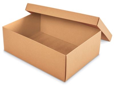 Shoe Boxes - 14 x 8 x 5, Black Gloss - ULINE - Carton of 25 - S-15401