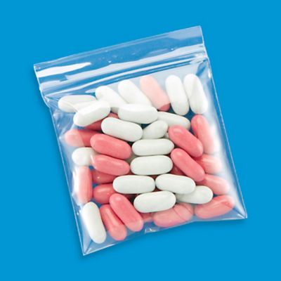 Reclosable Polypropylene Bags - 2 Mil, 3 x 3" S-11578