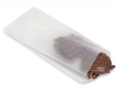 Gusseted Glassine Bags - 4 1/2 x 3 1/4 x 9 3/4" S-11592