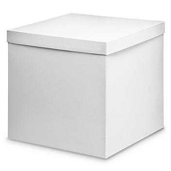 Deluxe Gift Boxes - 12 x 12 x 12", White S-11598