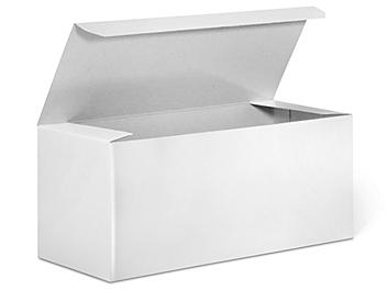 Gift Boxes - 9 x 4 x 4", White Gloss S-11610