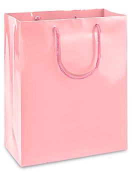 High Gloss Shopping Bags - 10 x 5 x 13", Debbie, Pink S-11621P