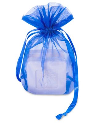 Blue Organza Bags