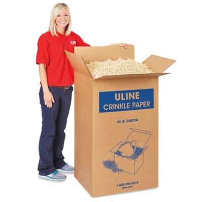Crinkle Paper 40 lb, Ivory S11627I Uline