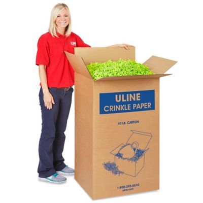 Crinkle Paper - 40 lb, Lime Green S-11627LIME