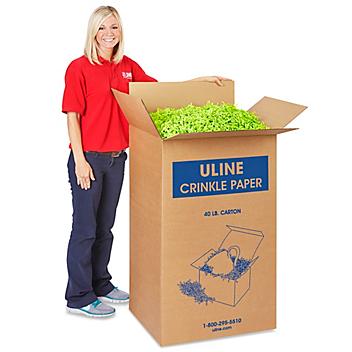 Crinkle Paper - 40 lb, Lime Green S-11627LIME
