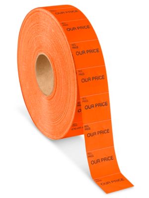 Monarch 1136® Labels Our Price Red Removable S 11633 Uline 7609