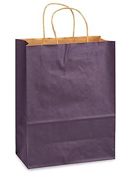 Kraft Tinted Color Shopping Bags - 10 x 5 x 13", Debbie, Purple S-11636PUR