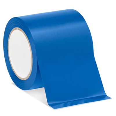 Uline Industrial Vinyl Safety Tape - 4" x 36 yds, Blue S-11646