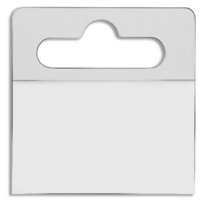 Do-It Corp. Clear Plastic Product Hanging Tabs - 1 1/2L x 1 5/8H