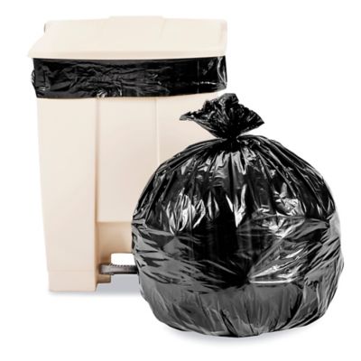Uline Industrial Trash Liners - 55-60 Gallon, 1.5 Mil, Black