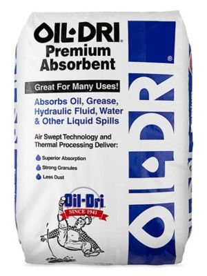 Oil-Dri I06032 Loose Absorbent, Absorbs 3.2 Gal Oil, ,Brown/Red