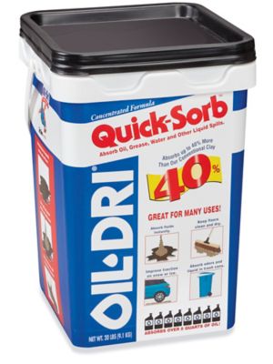 Oil-Dri Quick-Sorb Granular clay absorbent fine cut, 441290