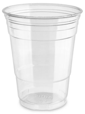 Uline Crystal Clear Plastic Cups - 16 oz