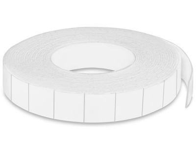 Tape Logic® Double-Sided Foam Squares, 31.25 mils, 3 Core, 1 x 1, White,  Roll Of 648