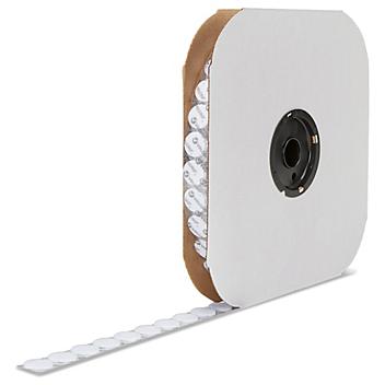 Velcro&reg; Brand Tape Dots - Loop, White, 7/8" S-11701