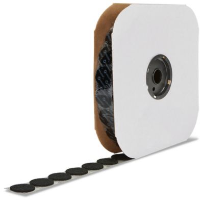 Velcro® Brand Tape Dots - Loop, Black, 1 7/8 S-17161 - Uline