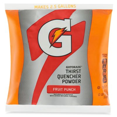 Gatorade® Powder 2.5 Gallon, Fruit Punch S11721FC Uline